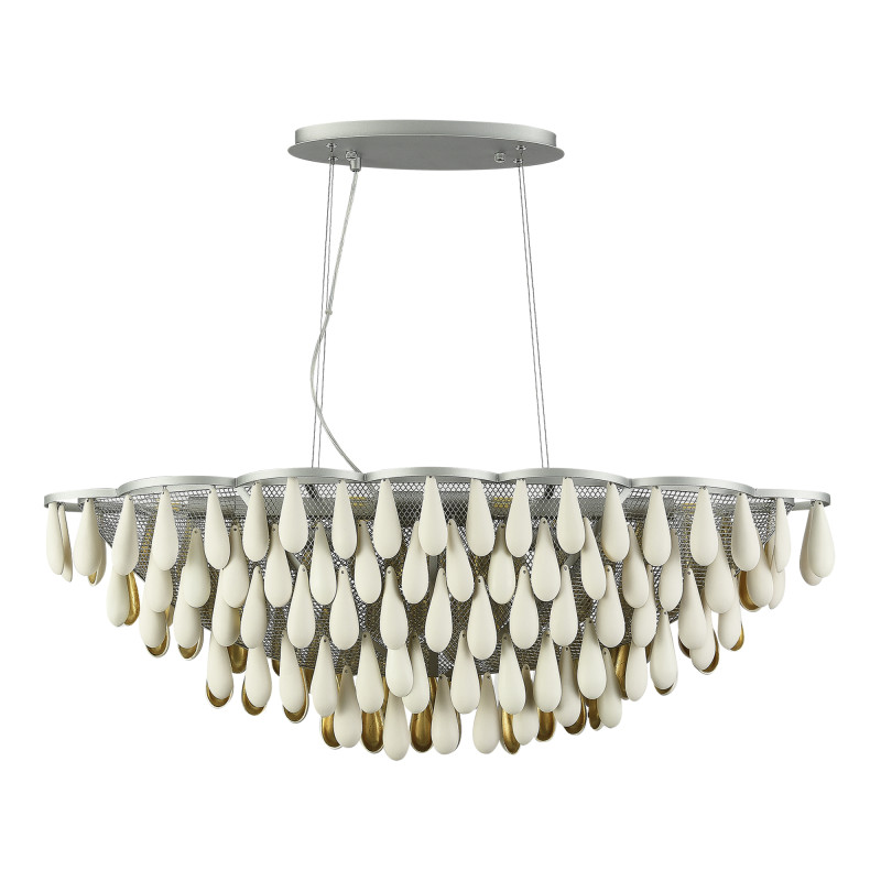 Светильник подвесной 100*30*35/150 см, 8*E14 ST LUCE Faenza SL1517.103.08 серебристый