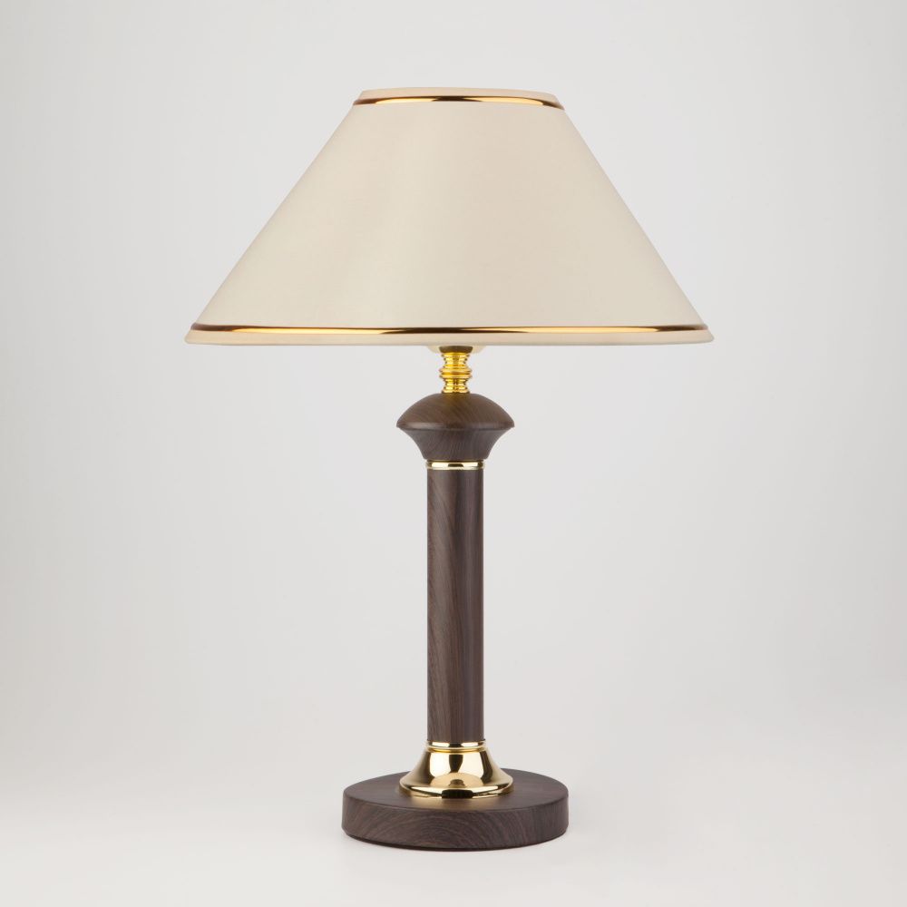 Классическая настольная лампа 35 см Eurosvet Lorenzo 60019/1 венге