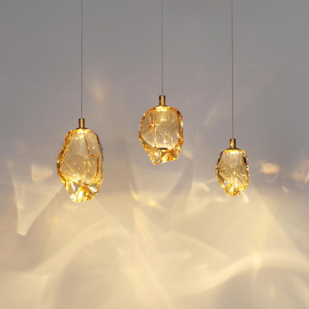 Подвесной светильник 9*14*250- см, 1*LED*4W, 3000K, Odeon Light Gemme 7111/4LC, золотой