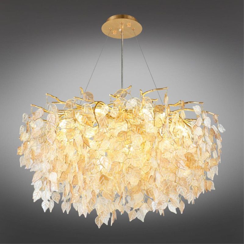 Подвесная люстра 80*80-190 см, 13*G9, 5W, Aployt Rochell APL.850.03.13, золотой