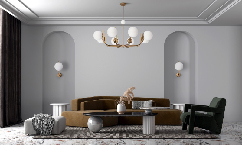 Люстра на штанге Maytoni Rendez-vous MOD109PL-08BS, диаметр 103 см, латунь