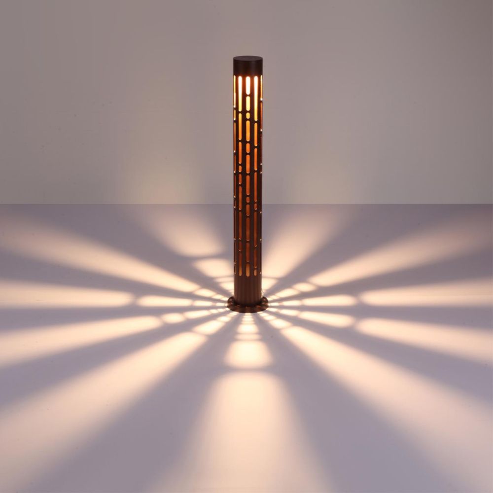 Светильник ландшафтный светодиодный 13,3*9*80- см, *LED*9W, 3000K, Novotech Netz NOV359540, коричневый