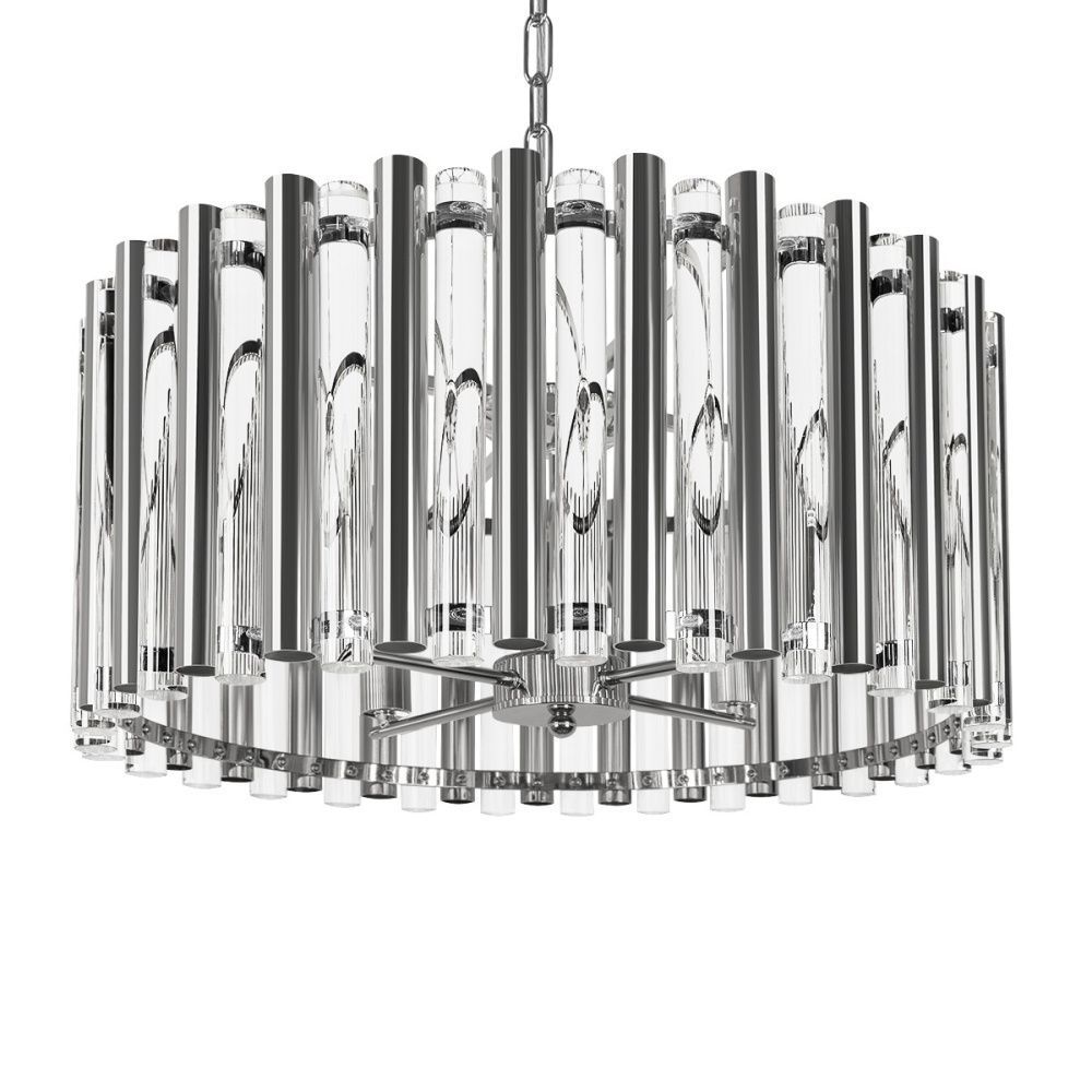 Подвесной светильник 55 см, Loft IT Boucle 10438/4, никель