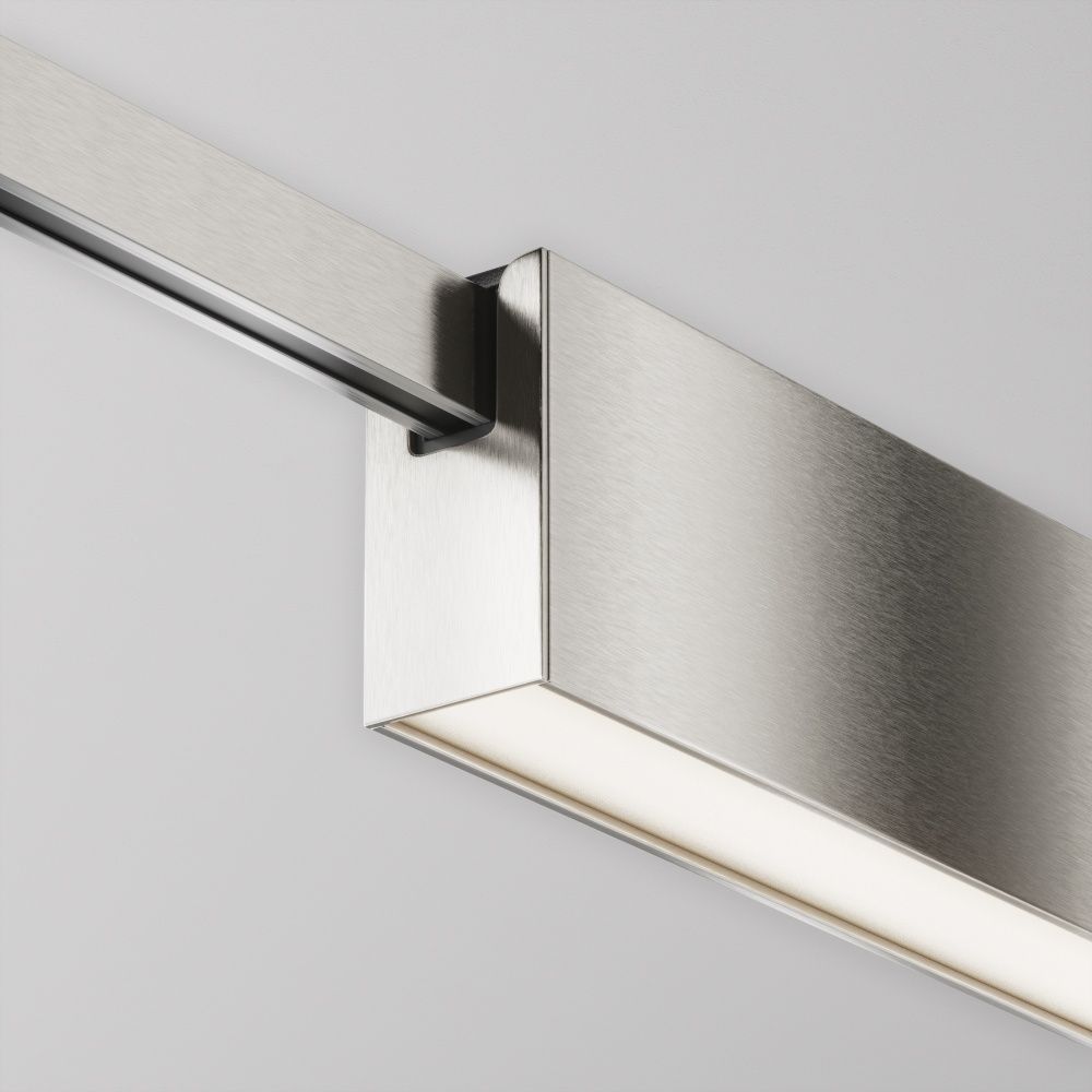 Трековый светильник  TR151-1-12W4K-PT 23,2*2,4*-4,85 см, *LED*12W, 4000K, Maytoni technical FLARITY TR151-1-12W4K-PT, Платина