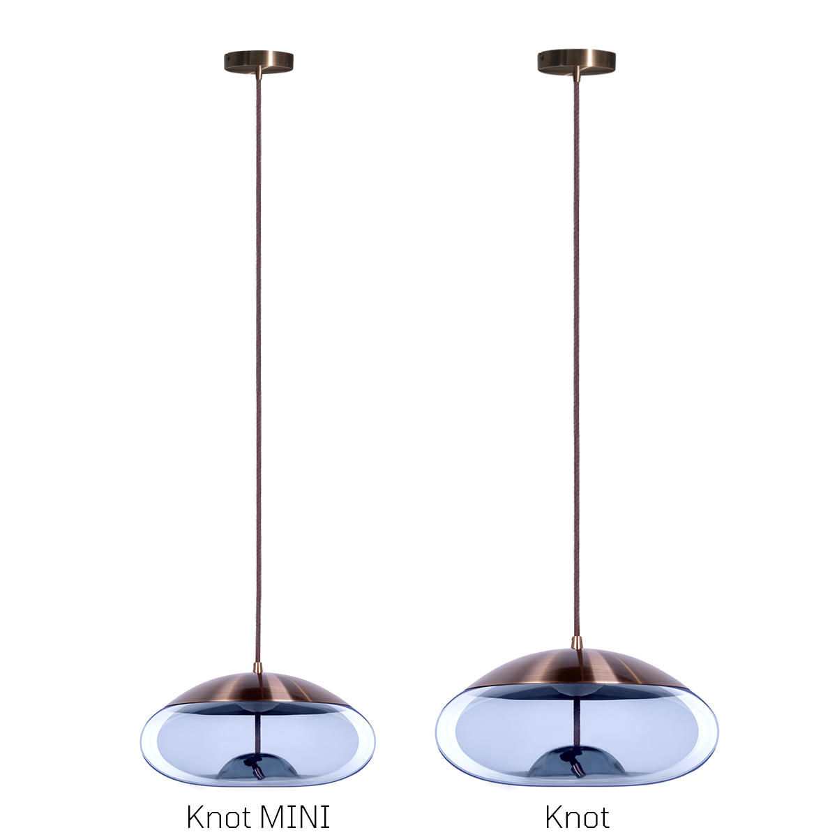 Подвесной светильник 20*13 см, 1*LED*5W LOFT IT Knot 8133-D mini медный