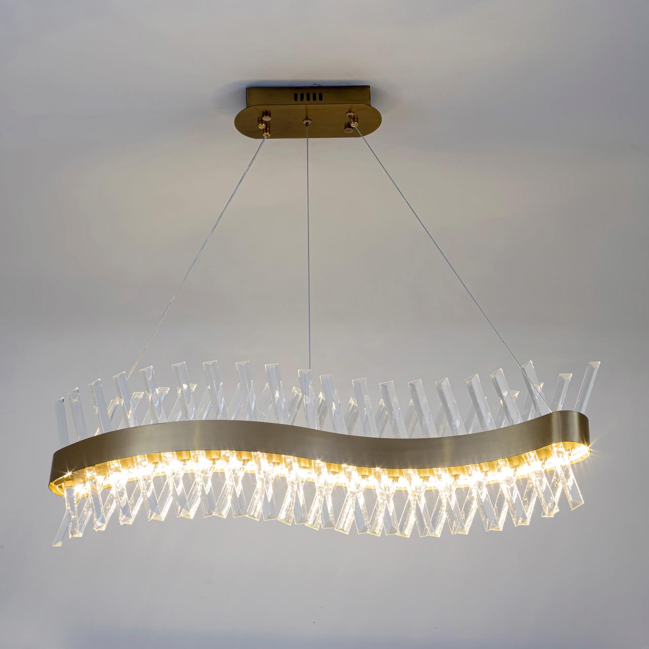 Подвесная люстра 80*16*150 см, LED 120W, 3000 / 6000K, Бронза MODELUX ML.006.800