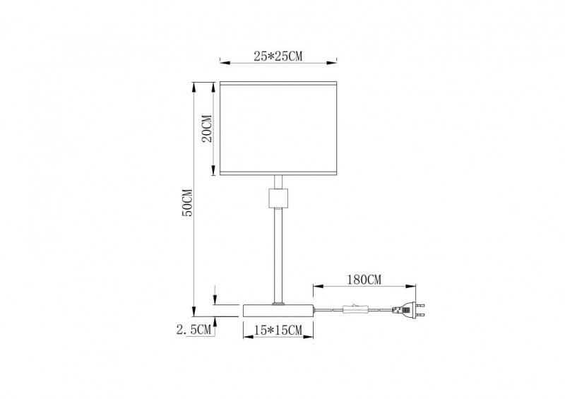 Настольная лампа Arte Lamp North A5896LT-1CC, хром