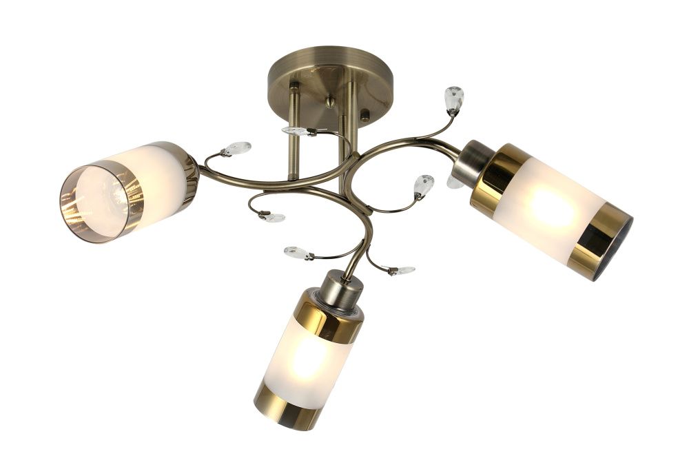 Люстра Ø650 x H280, мм, 3*40W (120W), BRONZE (Бронза) Rilon 74858/3 BRONZE
