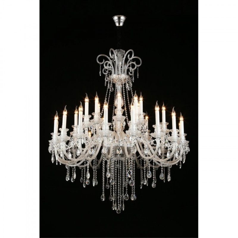 Подвесная люстра 135*180-280 см, 30*E14, 60W, Aployt Ketrin APL.812.03.30, хром