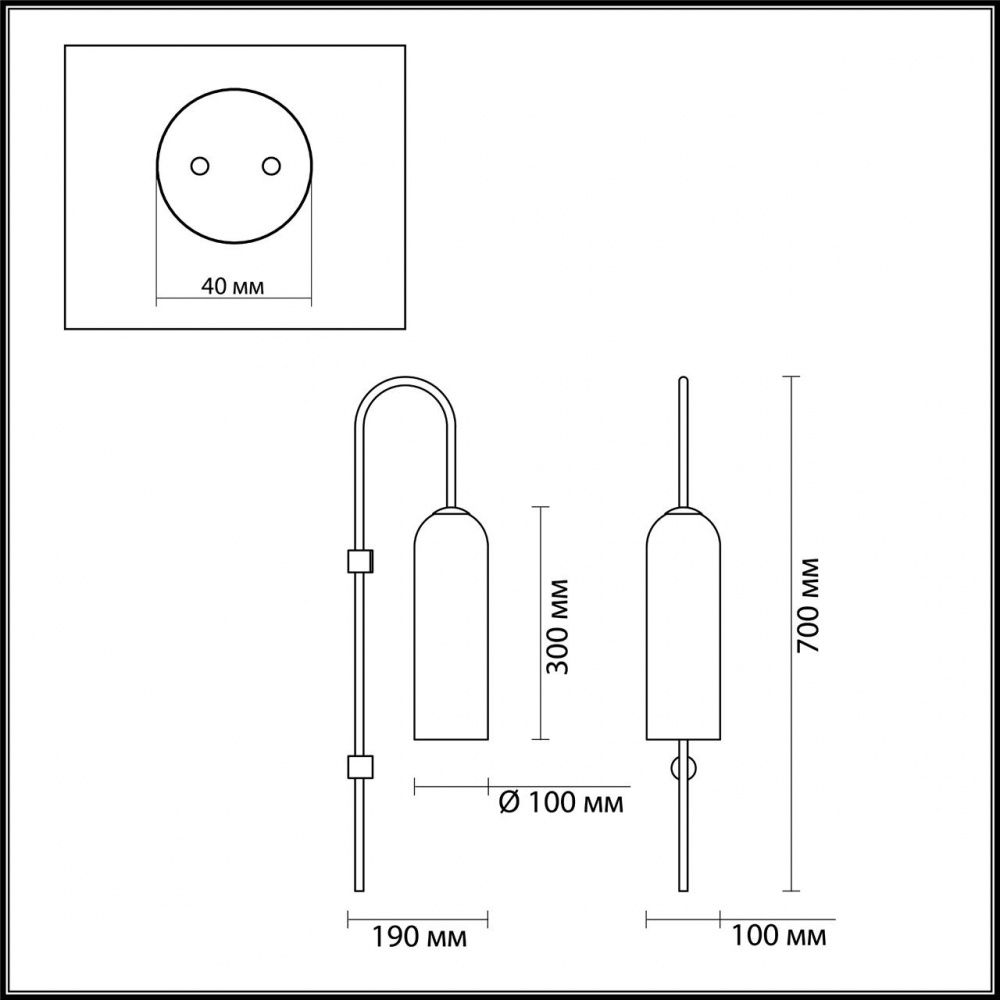 Бра Odeon Light Vosti 4642/1W, золото