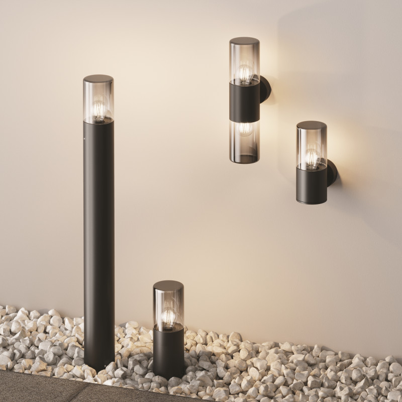 Садово-парковый светильник 8*25 см, 1*E27, 60W, Maytoni Amas O432FL-01GF серый