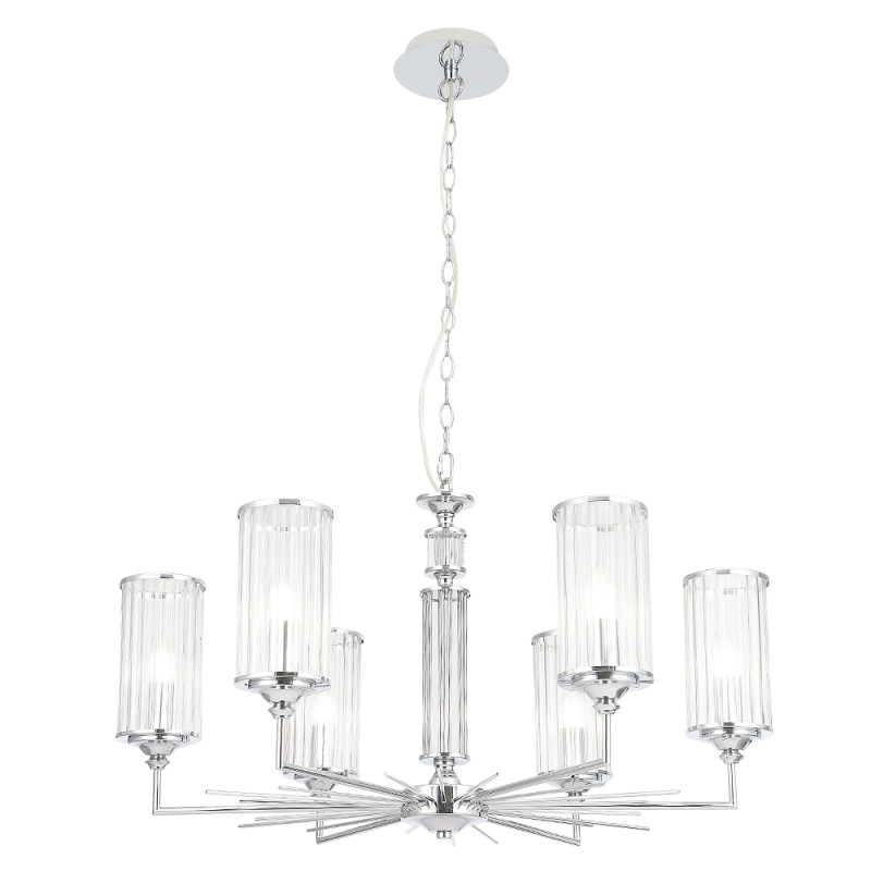 Светильник 77 см, Crystal Lux GLORIA SP6 CHROME, хром