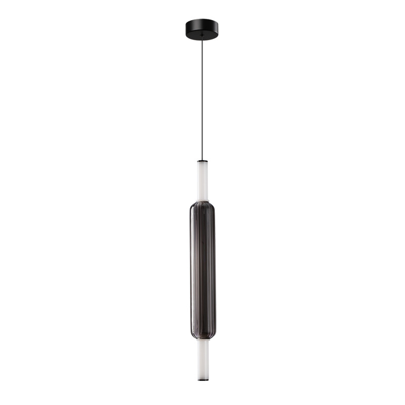 Светильник подвесной 16*60 см, 1 LED*12W, 3500 К, Arte Lamp Rigla A6840SP-12SM, Черный