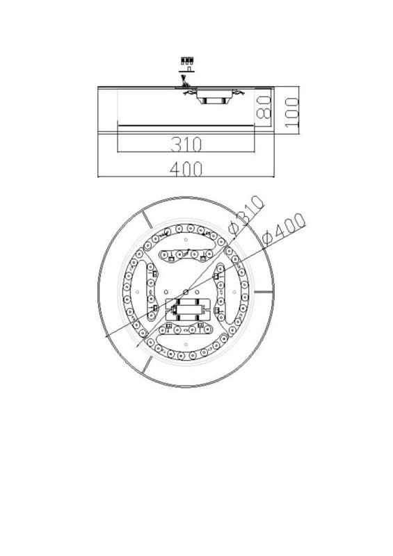 Светильник 40 см, 36W, 3000-6000K Freya Zoticus FR6005CL-L36G, золото