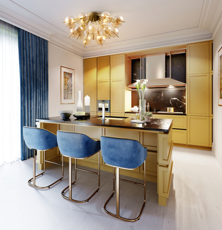 Потолочная люстра Maytoni Bolla MOD133CL-04BS, диаметр 64 см, латунь