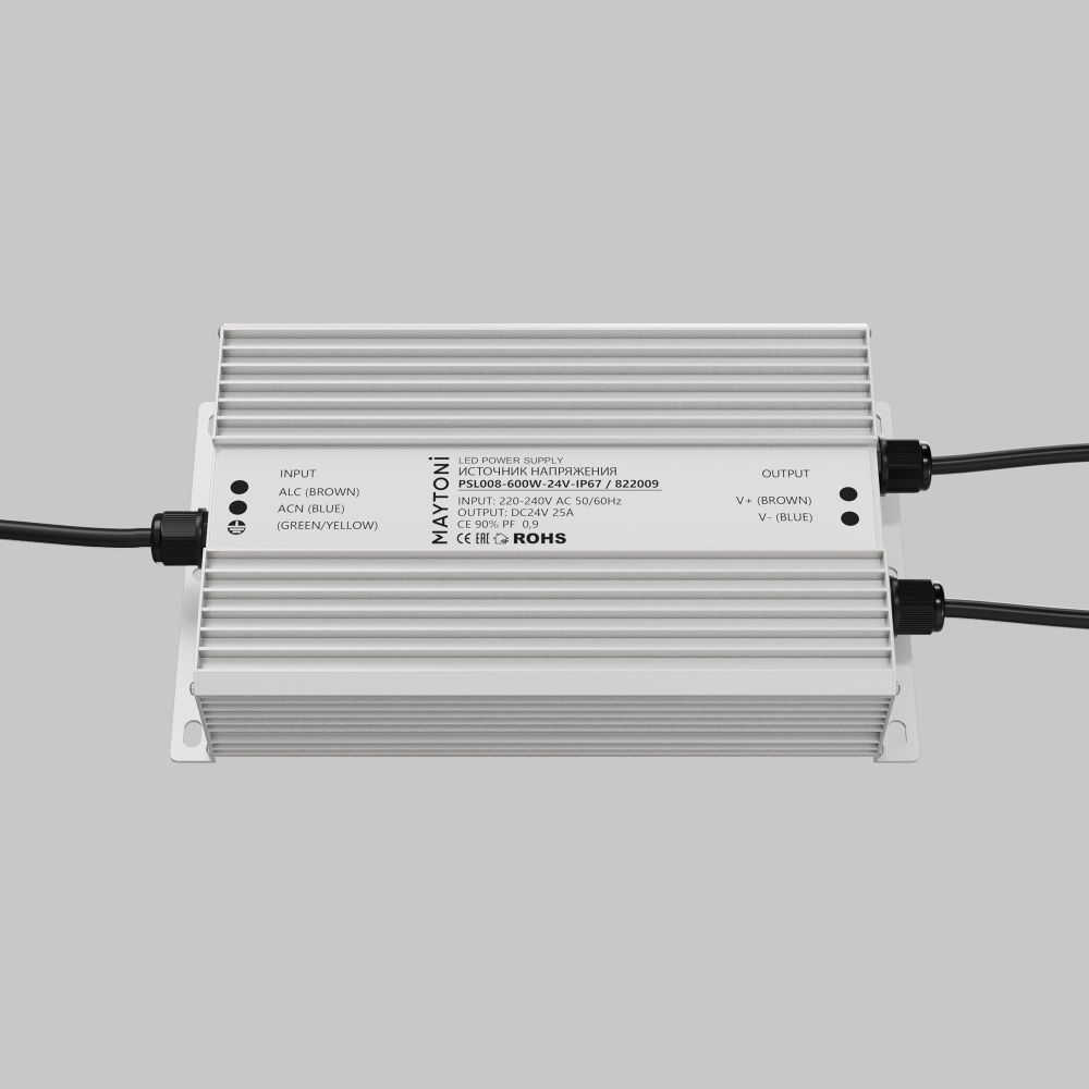 Источник напряжения PSL008 24V 600W IP67 822009 Maytoni