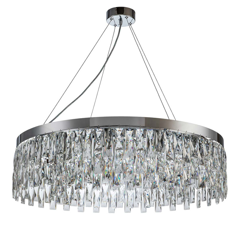 Подвесной светильник 800*800*255/1255 мм, 12*E14 хром Indigo Anna V000386, 12029/12P Chrome