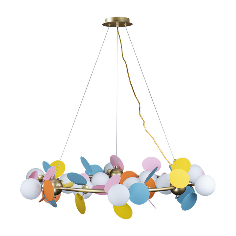 Люстра подвесная LOFT IT Matisse 10008/1050 mult, диаметр 105 см, золото