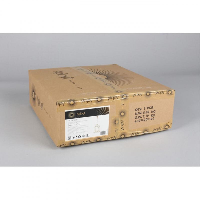 Подвесная люстра 40*80-150 см, 5*E14, 40W, Aployt JOANNA APL.726.16.05, латунный