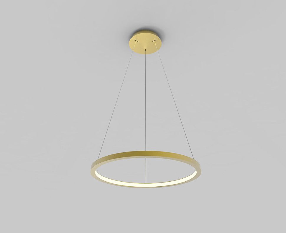 Подвесная люстра 60 см, 30W, 3000K, Italline IT013-6027 gold 3000K, золото