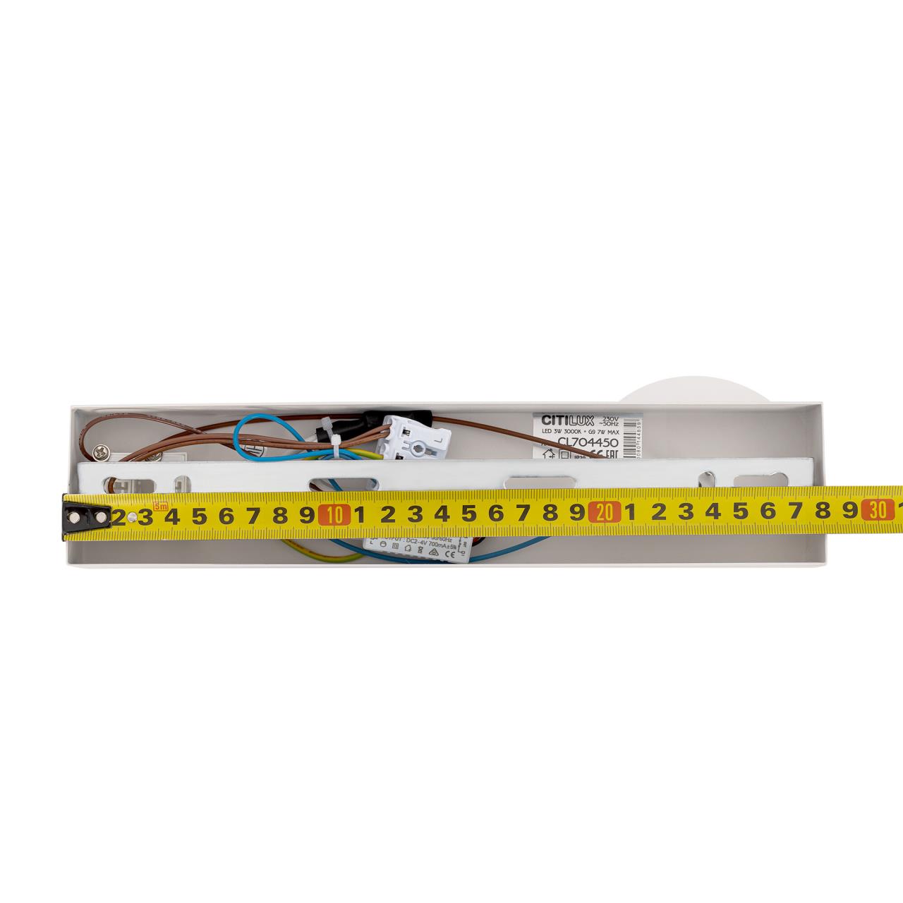 Бра 6*29 см, LED+G9, 10W, 3000K, 3 м2 Citilux Декарт CL704450 Белый+Бронза
