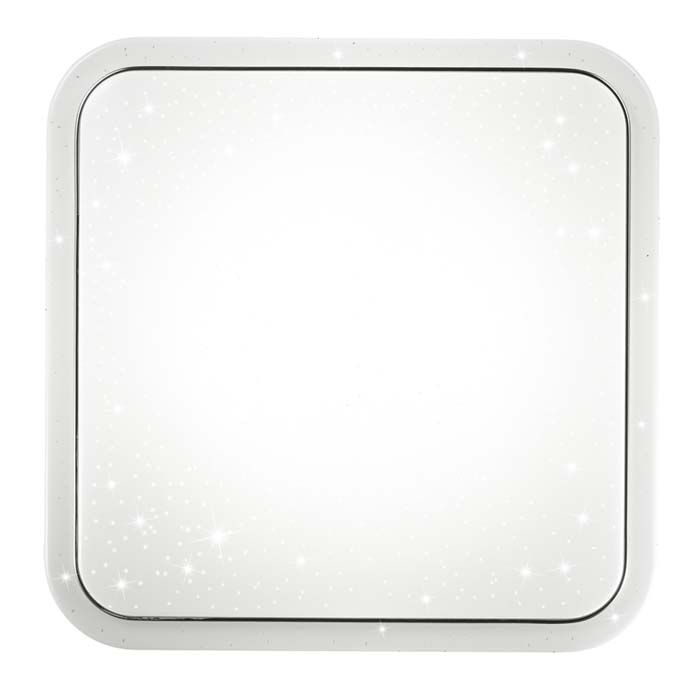 Настенно-потолочный светильник SONEX KVADRI 2014/E, 50*50*7 см, 72W, 3200/4200/6200К, белый 