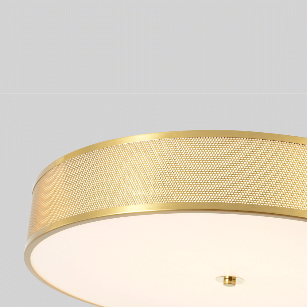 Светильник потолочный *60*10- см, *LED*40W, 3000-6000K, Crystal Lux Button BUTTON PL40W LED, Латунь