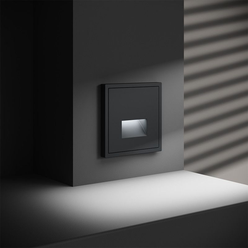 Подсветка светодиодная встраиваемая Voltum S70, графит пластик Soft touch VLS070607