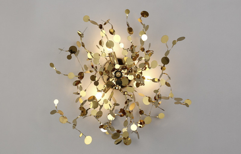 Бра Crystal L ux GARDEN AP-PL3 D400 GOLD Золото