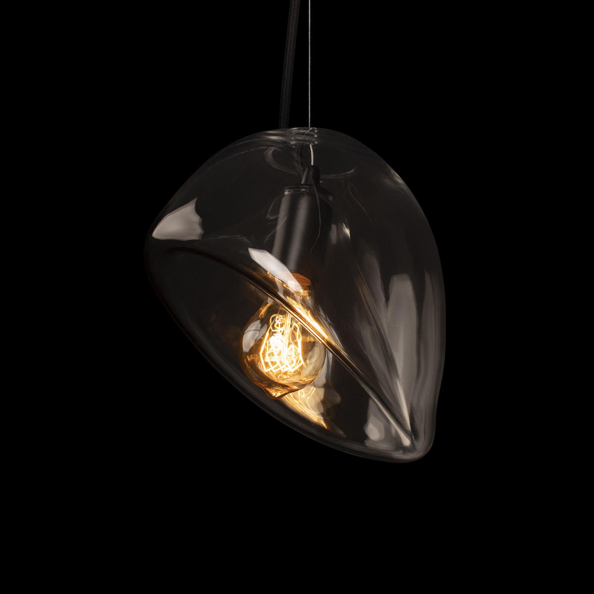 Подвесной светильник 25*25 см, 1*E27*40W  LOFT IT Gallo 10293 Clear черный
