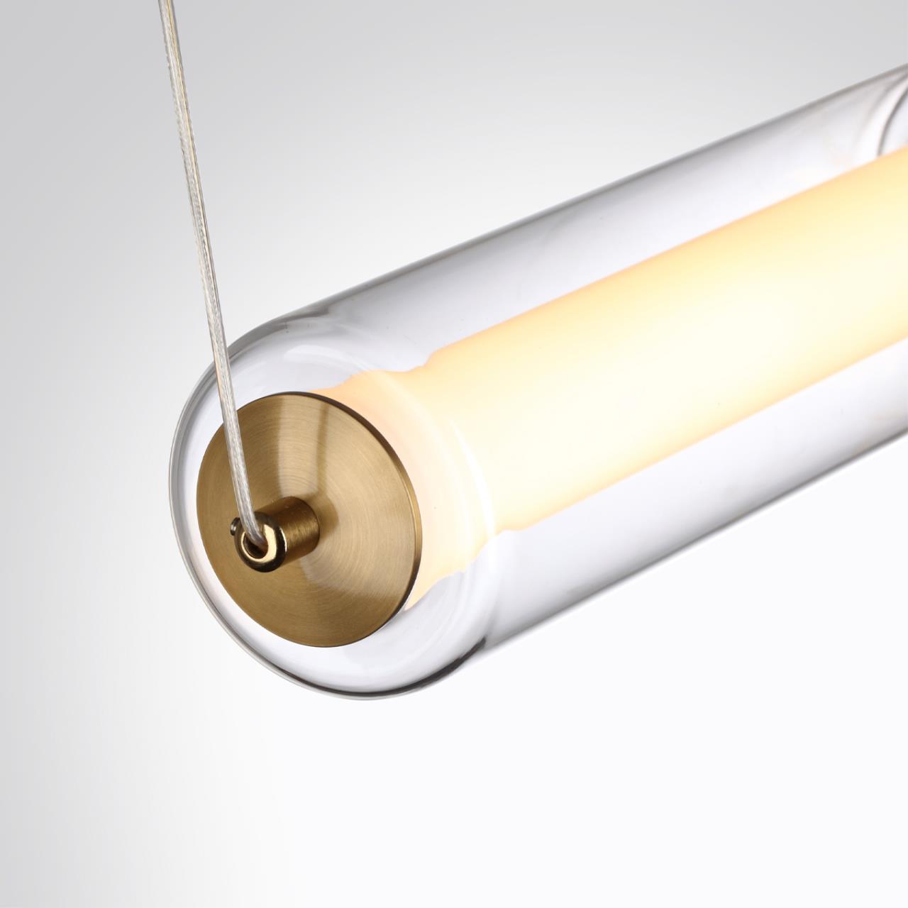 Подвесной светильник 68*8*150 см, 1 LED*19W, 3000 К, Odeon Light Fau, античная бронза 6688/19L