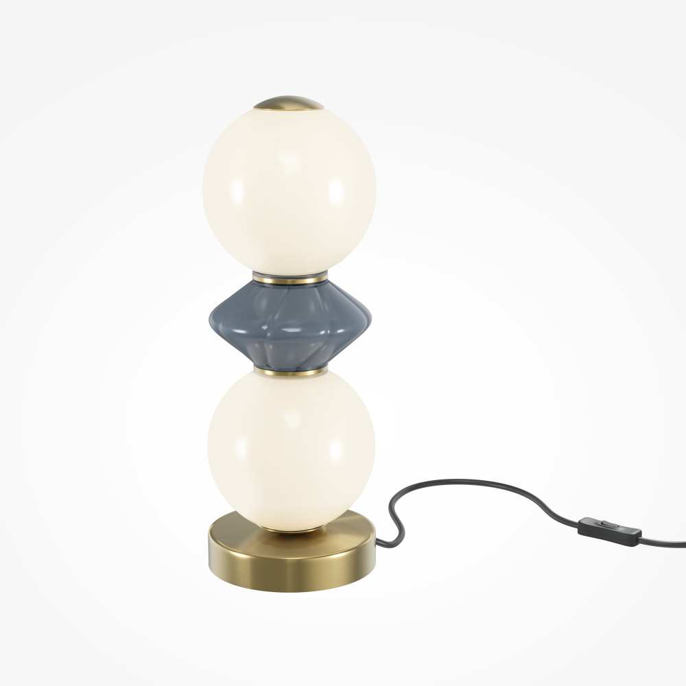 Настольный светильник 12*33,5 см, *LED*10W, 3000K, Maytoni Brosche MOD362TL-L10GR3K, Латунь