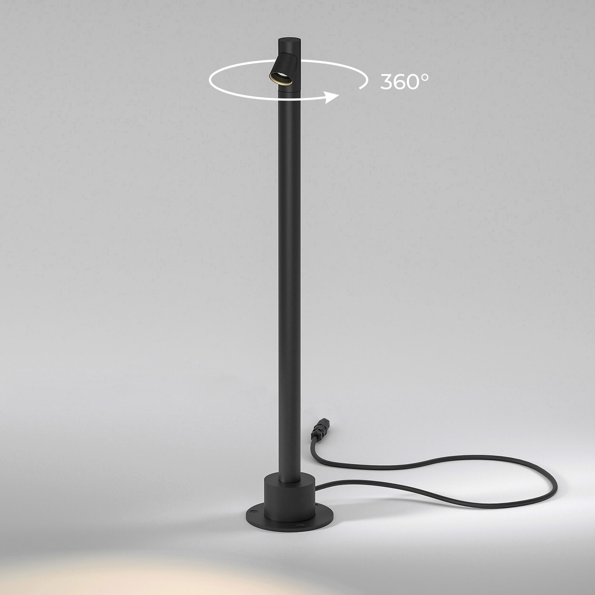 Светильник садово-парковый светодиодный 60 см, 4W, 3000K, Elektrostandard Rone 35175/S, черный