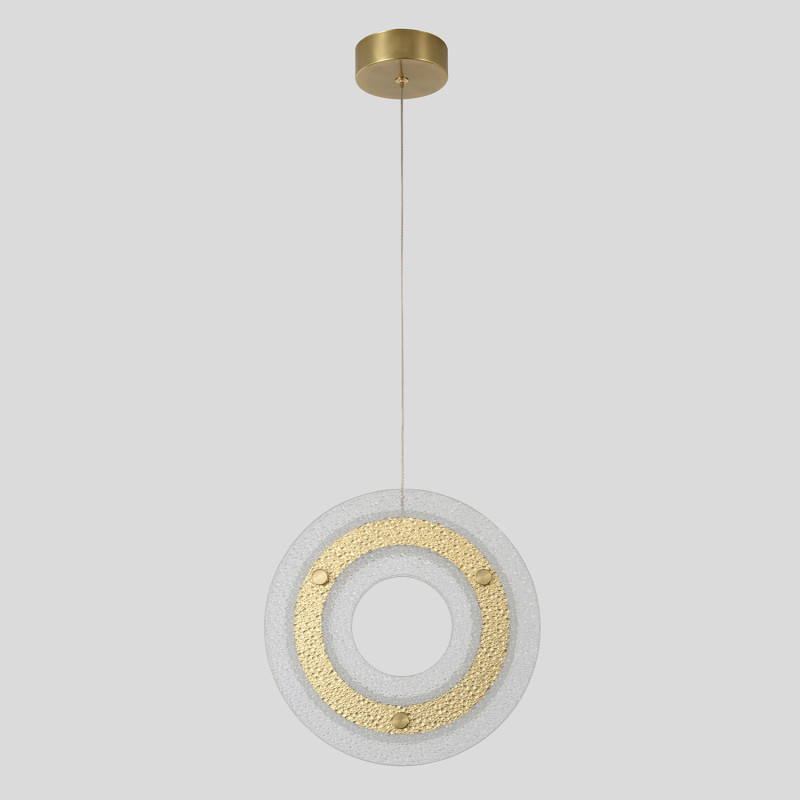 Подвесной светильник 25 см, 25W, 3000K, Crystal Lux DIEGO SP25W LED BRASS, латунь