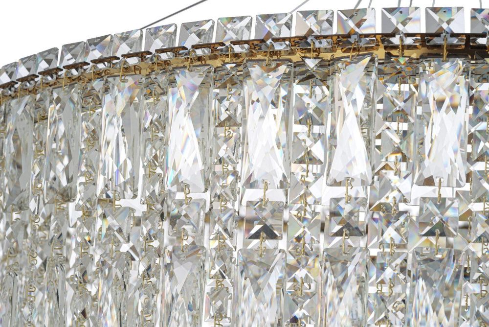 Люстра подвесная ** см, Led лента*LED*134W, 3000/6000K, Arti Lampadari Ovindoli Gold Ovindoli L 1.5.80+40.100 G, Золото