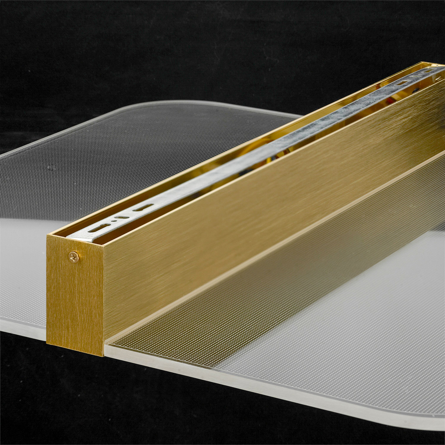 Потолочный светильник 52*7 см, 1*led*22W 3000K Lussole Wakulla LSP-7225 матовое золото