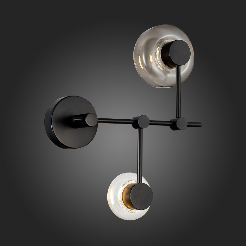 Светильник настенный 34 см, 6W 3000K ST LUCE VALLO SL6005.401.02 Черный
