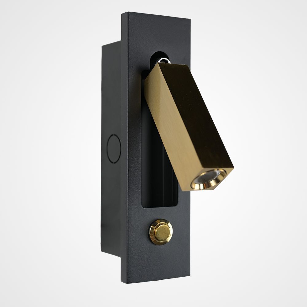 Бра Chelsom WALL LED DOCK BRASS 17*5*17 см, 1*LED*3W, 4000K, ImperiumLoft 2000000118499, Латунь, Чёрный