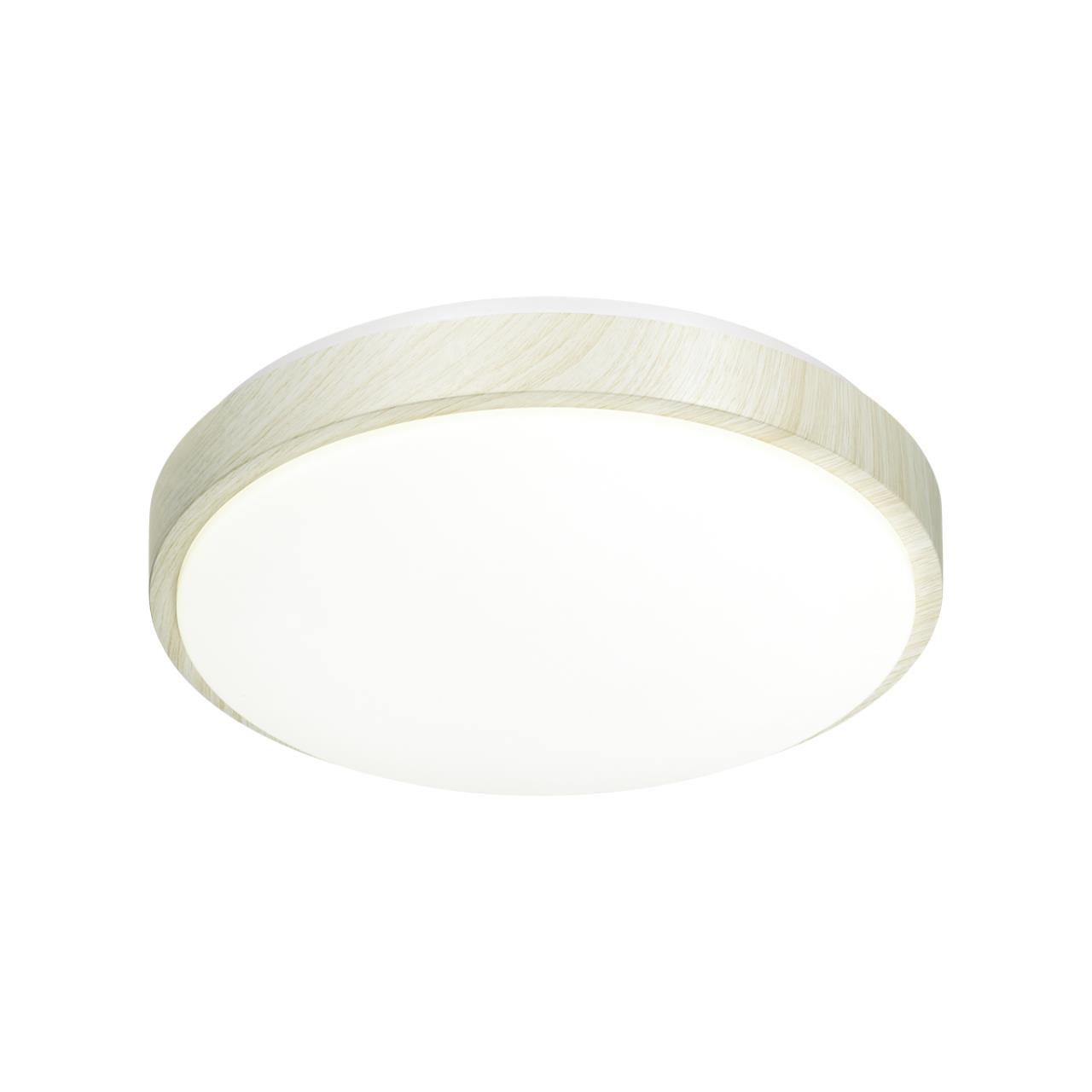 Cветильник 50*6 см, LED 72W, 3000-4200-6300 К, IP43, белый/беленый под дерево, пластик Sonex Losta, 7628/EL
