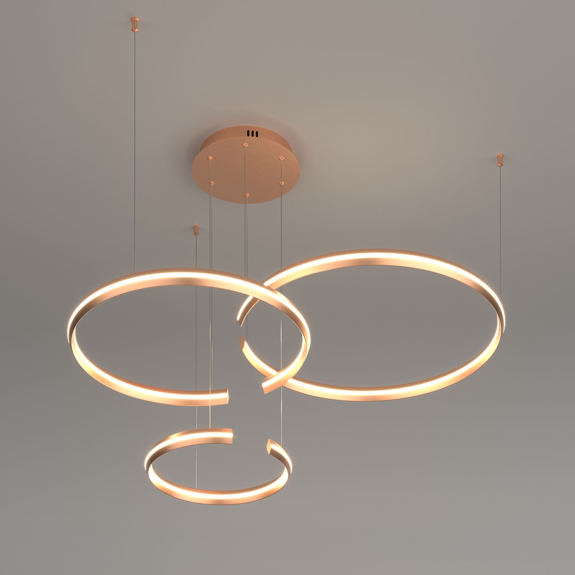 Светильник 110*88*90 см, *LED, 160W, 4200 Eurosvet Gap 90180/3, золото