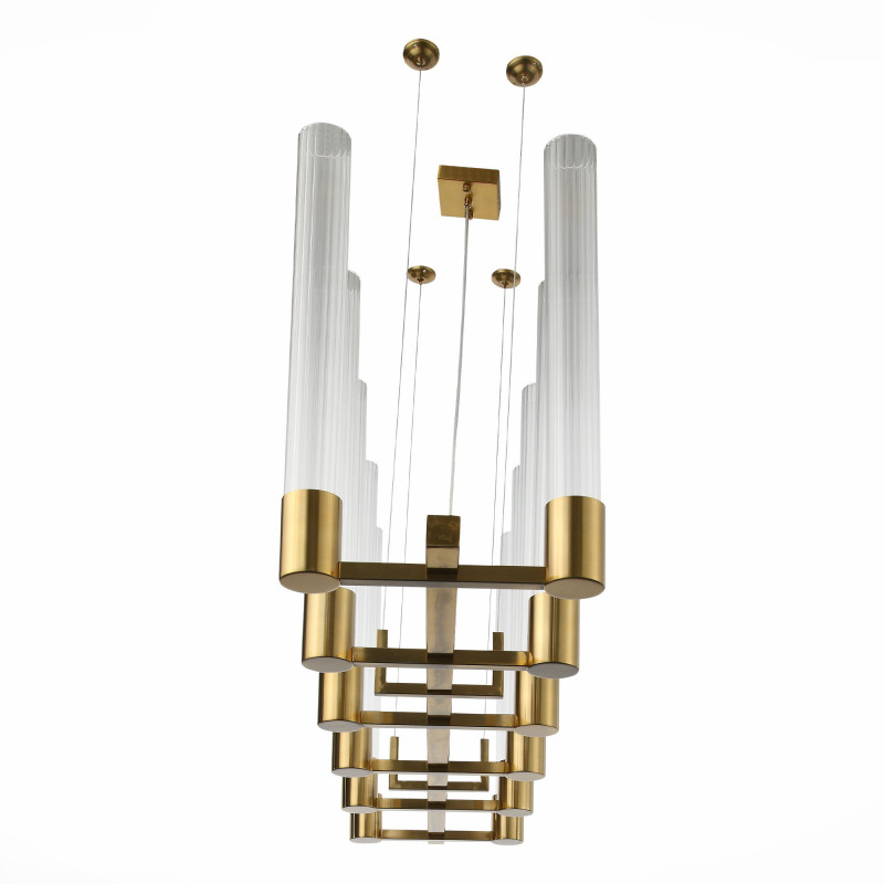 Люстра подвесная 150*34 см, 60W, 4000K ST LUCE TERNI SL1229.303.12 Латунь