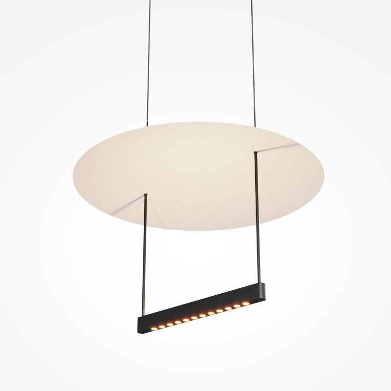 Подвесной светильник с диммером 42*42*327,6 см, LED*23W, 3000K, Maytoni Ambience MOD280PL-L23B3K1, черный