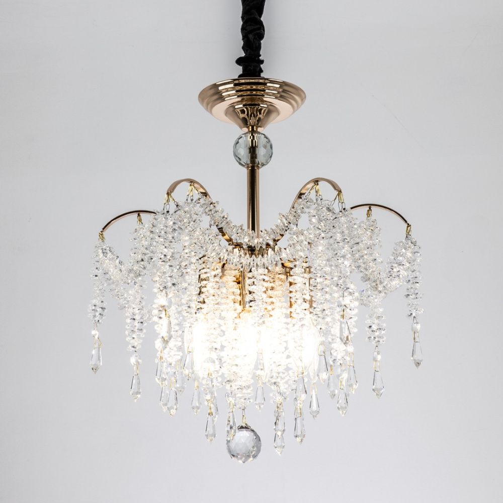 Подвесная люстра 40*40*100 см, Е14 8x40ВтW, Золото MODELUX ML.855.8