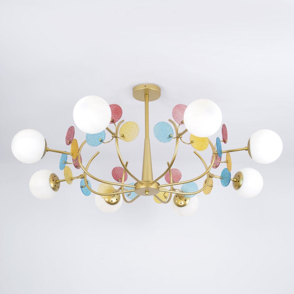 Светильник 110*110*50 см, Е 27 8x60W, Золото, Латунь MODEMODERN MD.1284.8