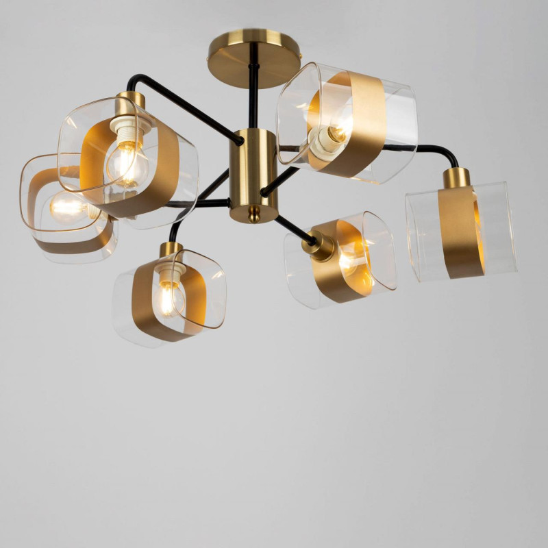 Люстра 55 см Citilux Бертон CL140161 бронза/черный