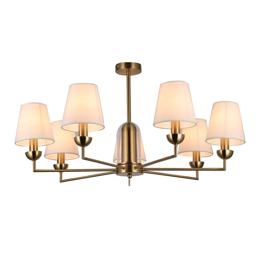 Люстра 85*85*41,5 см, 7*E14 Gerhort G11106/7BRS WT, Бронза;Прозрачный