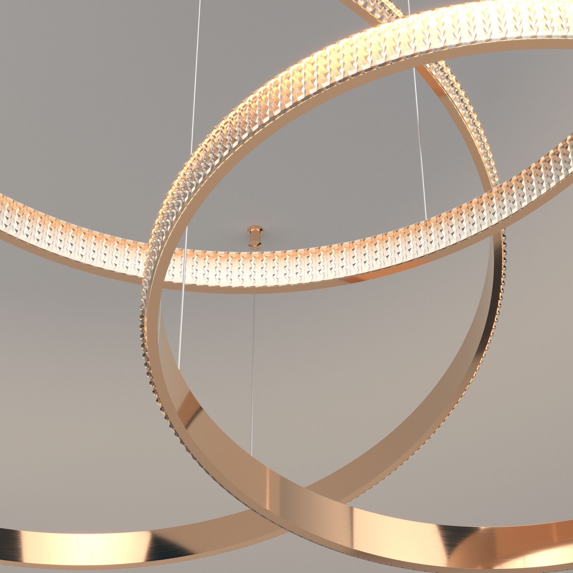 Светильник 128*142*110 см, *LED, 160W, 3300;4200;6500 Eurosvet Posh 90175/5, медь