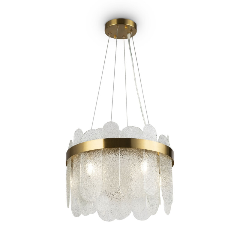 Подвесная люстра Freya Deserto FR5141PL-05BS, диаметр 40 см, латунь