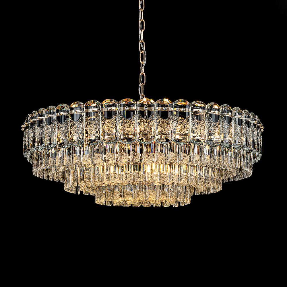 Люстра 80 см, 15*Е14*40W, Modelux  ML.7092.800 GD, Золото