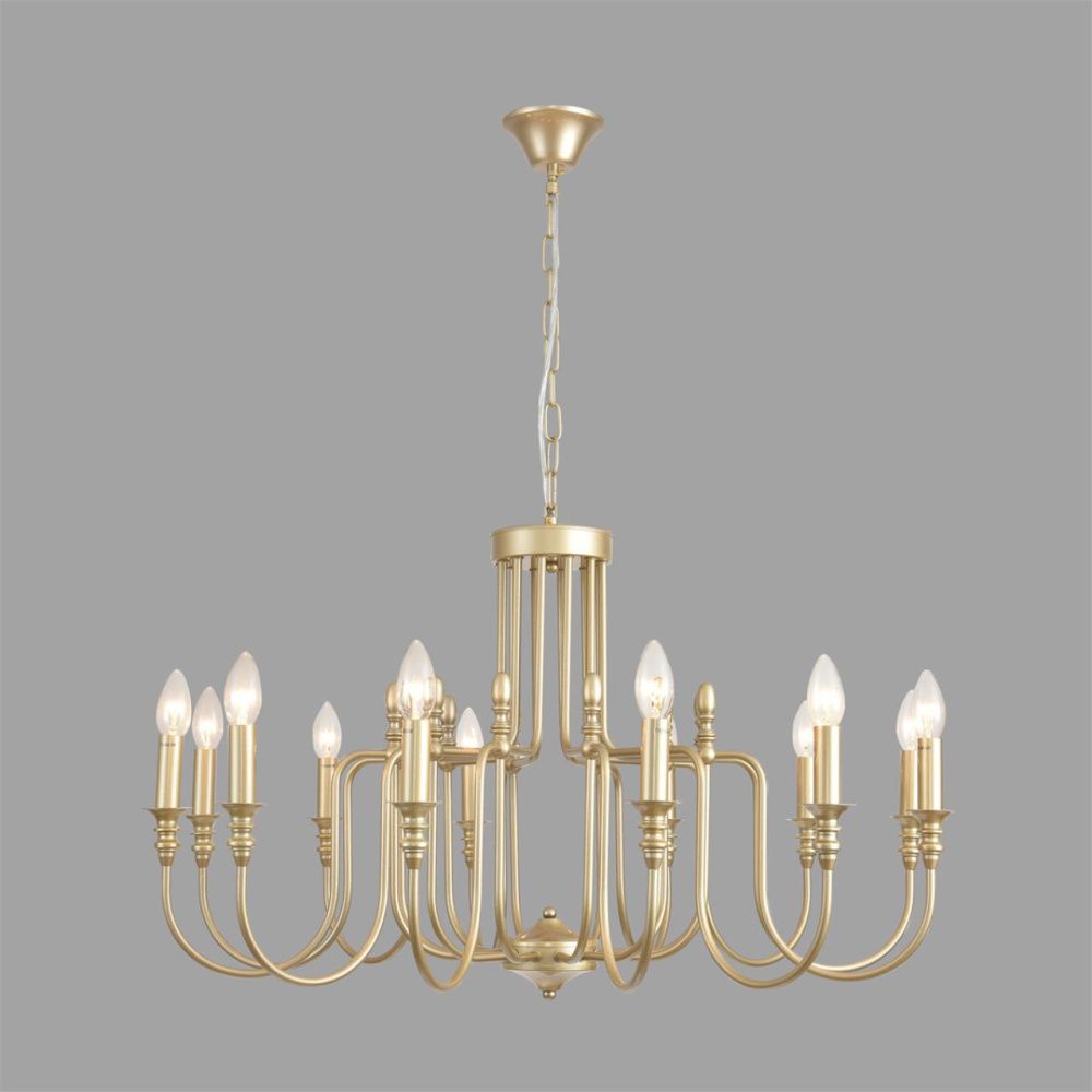 Люстра *85*52,5-102 см, 12*E14*40W, Lumion Suana LUM8318/12, золотой